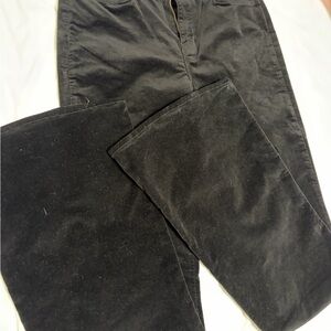 L'AGENCE women's Black velvet flare